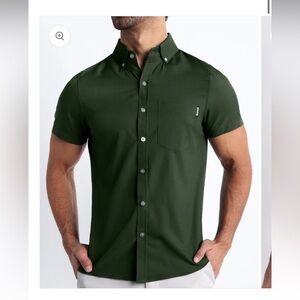 BANG Miami Army Green Casual Button Down Shirt